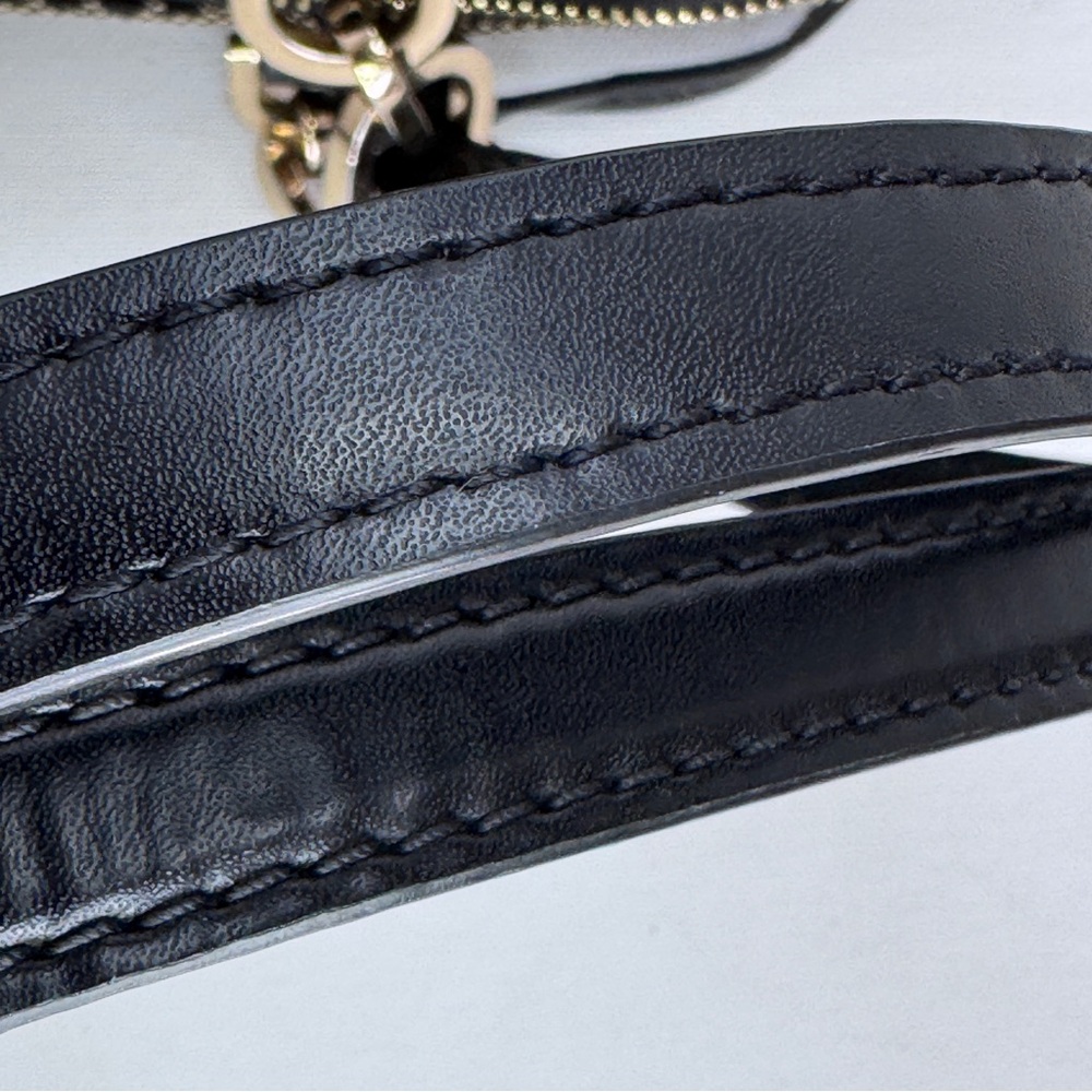 Coach Signature Turnlock Black Gray Jacquard Canvas Leather Trim F14281 - Picture 11 of 12